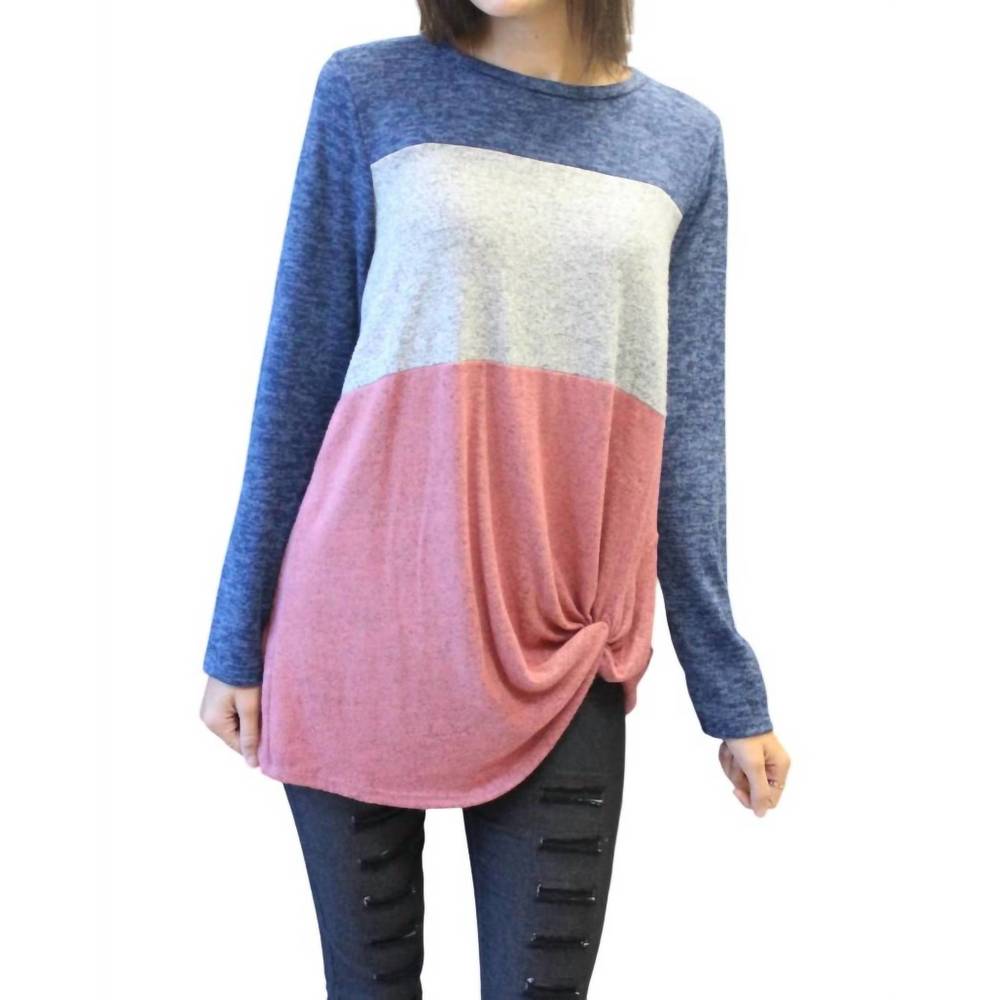 NEW MY STORY lazy day pullover in navy